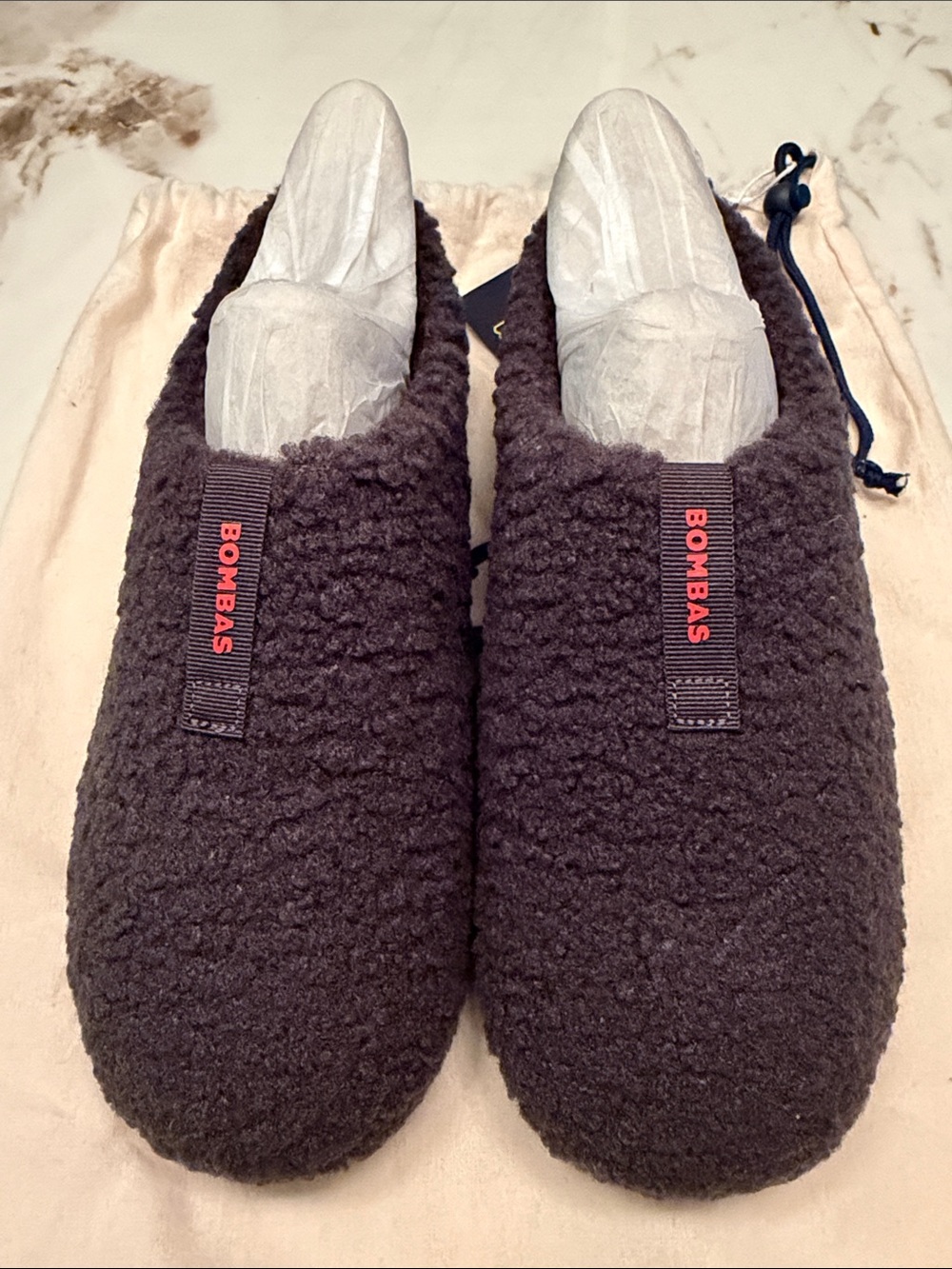 NWT Bombas Men's Sunday Slipper -color charcoal gray | size 10